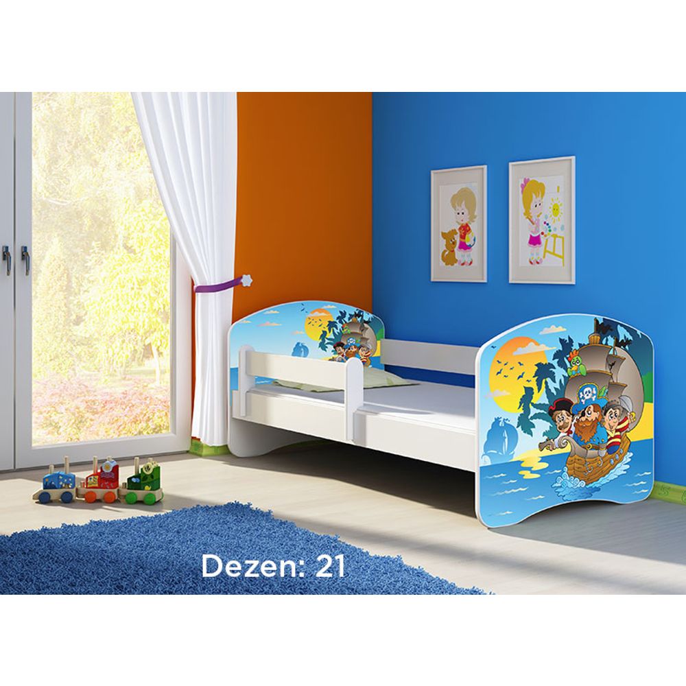 ACMA Dječiji krevet Acma II White - 180x80cm - Dezen 21 slika 2