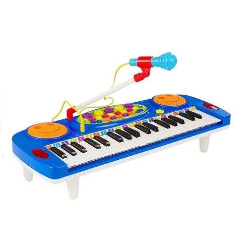 Dječje klavijature s mikrofonom plave slika 2