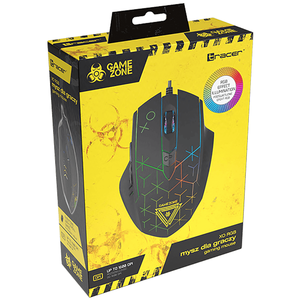 Tracer Miš optički, gaming, 1600 dpi, RGB, USB - GAMEZONE XO RGB slika 2