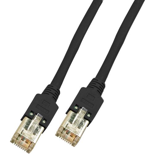 RJ45 mrežni kabel CAT 5e F/UTP [1x RJ45 utikač - 1x RJ45 utikač] 30 m crni nezapaljivi DRAKA K8072.30 slika 1