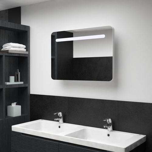 LED kupaonski ormarić s ogledalom 80 x 9,5 x 55 cm slika 8