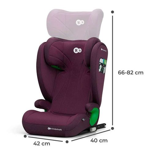 Kinderkraft Auto Sedište Junior Fix 2 I-Size 100-150 Cm Cherry slika 8