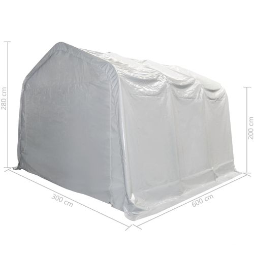 Skladišni Šator od PVC-a 550 g/m² 3x6 m Bijeli slika 26