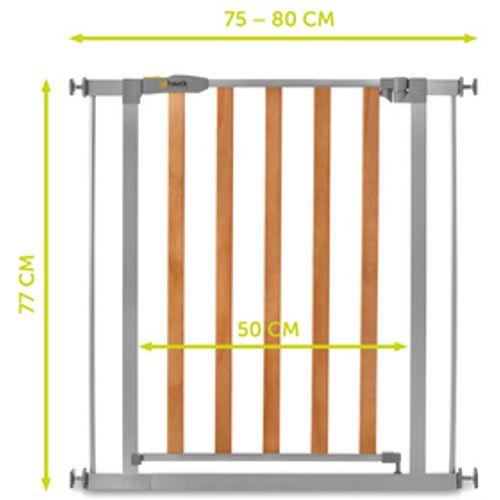 Hauck zaštitna ograda Woodlock 2 (75 - 80 cm) - silver slika 4