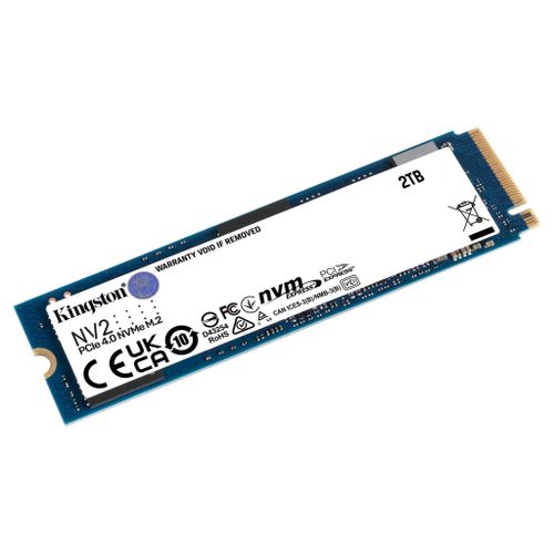 Kingston SNV2S/2000G M.2 NVMe 2TB, 2280, PCIe Gen 4x4, NV2, Read up to 3,500 MB/s, Write up to 2,800 MB/s, (single sided) slika 1