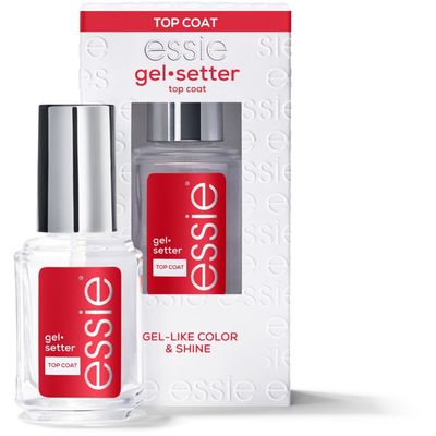 Essie Top Coat Lak za nokte Gel Setter, nova formula završnog sloja za efekat gel laka.