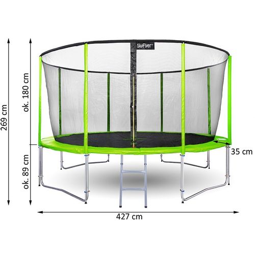 Vrtni trampolin SKYFLYER RING 2 u 1 – 427 cm slika 11