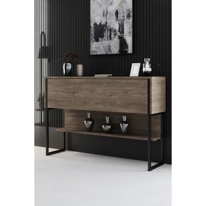 Komoda Luxe - boje orahovine i crna