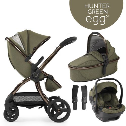 egg2® dječja kolica 4u1 (s egg® Shell i-Size autosjedalicom) - Hunter Green slika 1