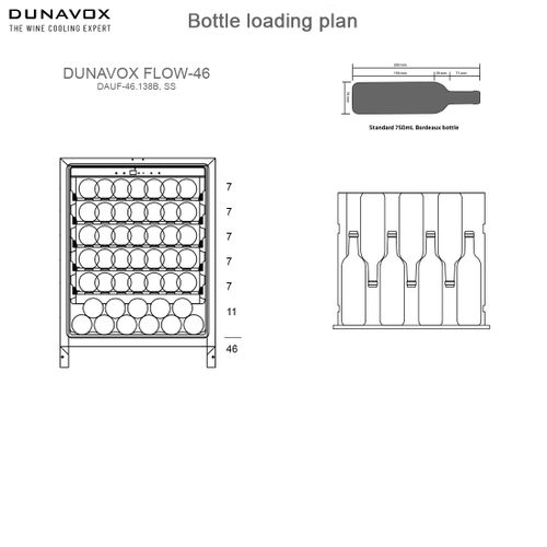 DAUF-46.138B DUNAVOX vinska vitrina slika 5