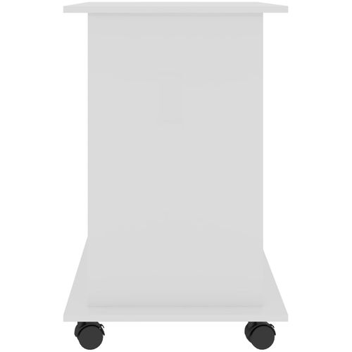 Stol za računalo visoki sjaj bijeli 80 x 50 x 75 cm od iverice slika 9