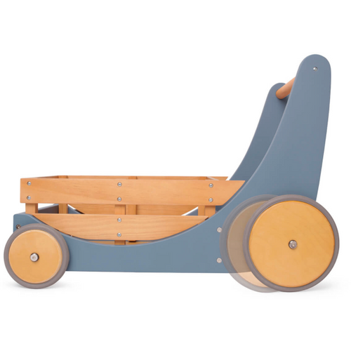 Kinderfeets drveni spremnik za igračke i hodalica Cargo Walker Slate Blue slika 2