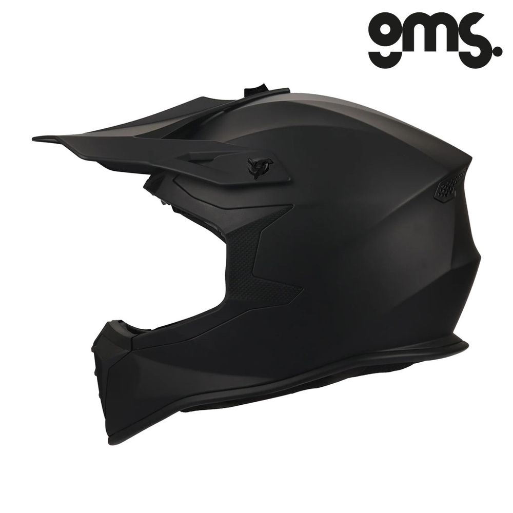 Zatvorena - full face off road kaciga za motor GMS Fortis - Mat crna vel.XL slika 4