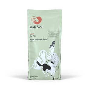 Voli Voli - Love for All, mix piletina i govedina, hrana za pse, 13 kg