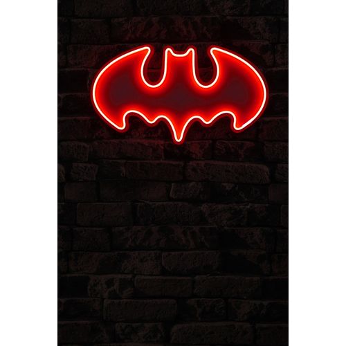 Wallity Ukrasna plastična LED rasvjeta, Batman Bat Light - Red slika 10