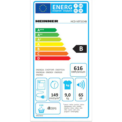 Heinner kondenzacijska sušilica rublja HCD-V9T1CHB slika 4