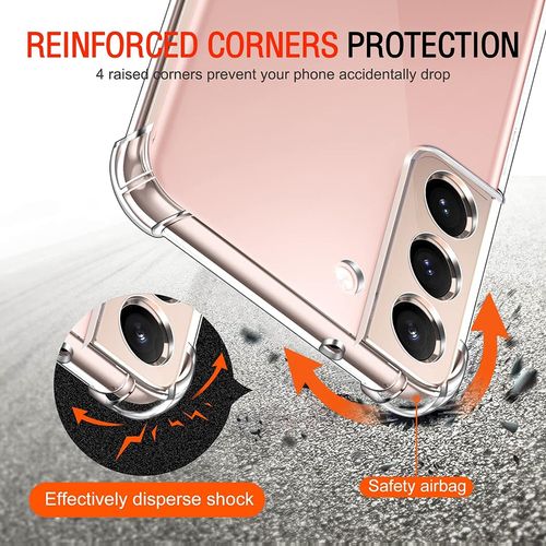 Techsuit Shockproof Clear Silicone prozirna maskica otporna na udarce za Samsung Galaxy S22 5G slika 4