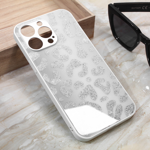 Maska Shiny glass za iPhone 13 Pro Max 6.7 bela slika 1