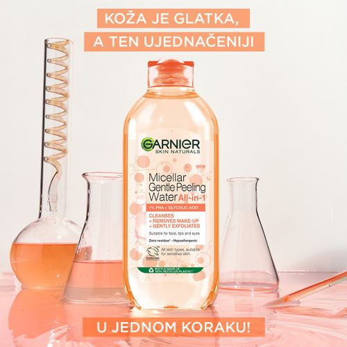 Garnier micelarna voda sa efektom blagog pilinga 400ml​ slika 2