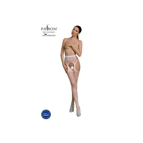 PASSION - ECO COLLECTION BODYSTOCKING ECO S001 WHITE slika 1