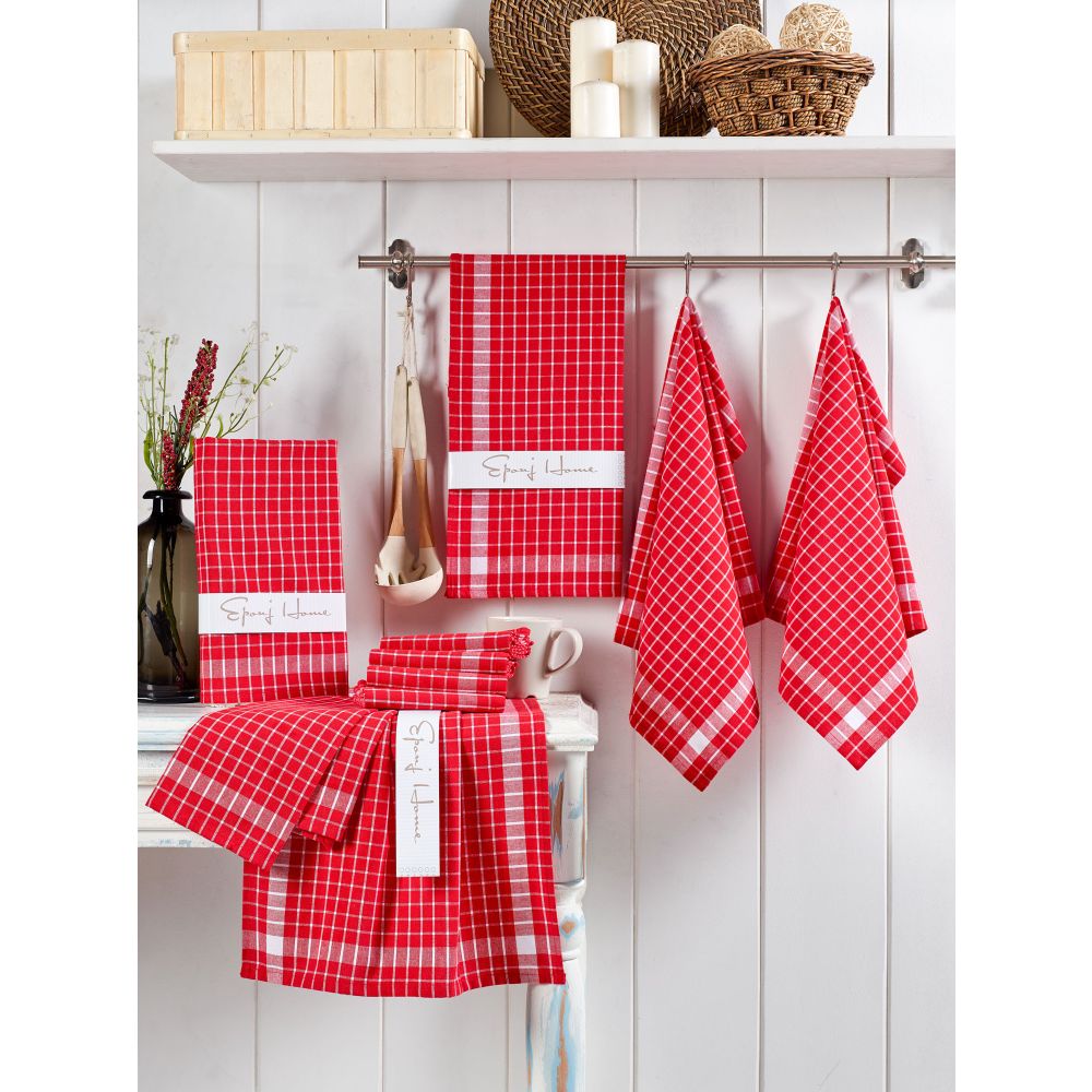 Küp - Set bijelih peškira za pranje Red Red (10 komada) slika 1