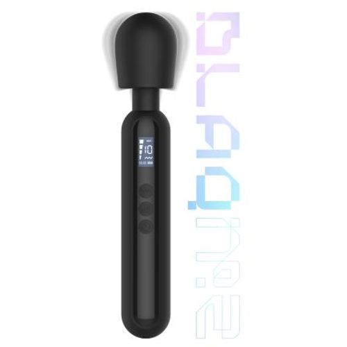 Digitalni masažni vibrator BLACQ, crni slika 3