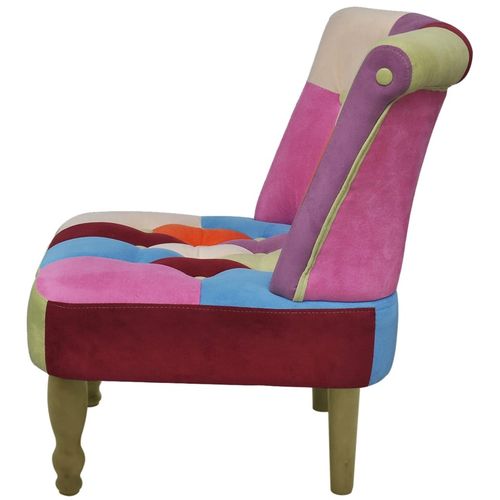 Francuske stolice od tkanine 2 kom patchwork dizajn slika 35