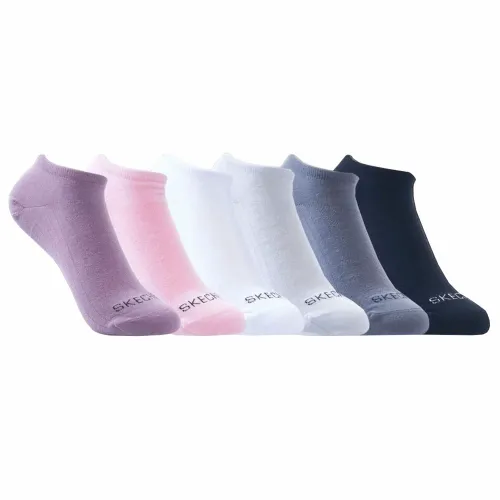 Skechers 6pk womens no show socks s114230-ast slika 1