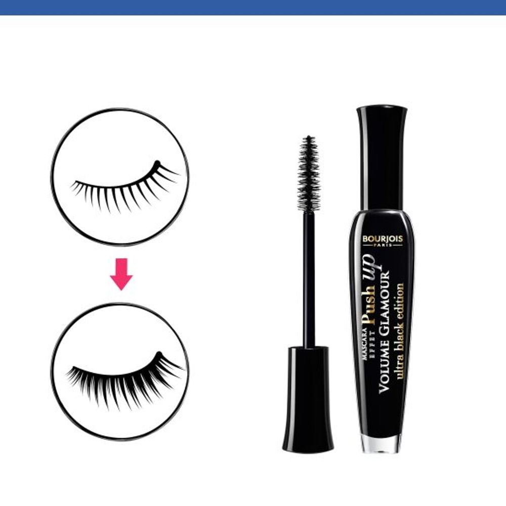 Bourjois Volume Glamour Effet Push Up maskara za oči 31 Ultra Black 7ml slika 2