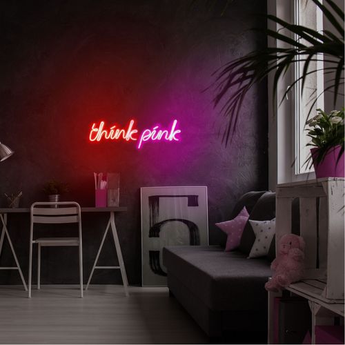 Wallity Ukrasna plastična LED rasvjeta, Think Pink - Red slika 3