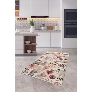 Coffee Multicolor Hall Carpet (80 x 200)