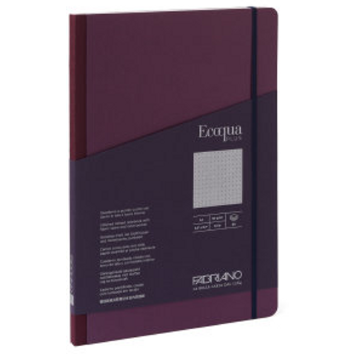 FABRIANO notes Ecoqua plus šiven s platnenim rubom A5 90g 80l crte vino 19142112 slika 1