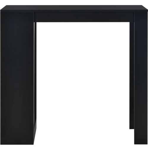Barski stol s policom crni 110 x 50 x 103 cm slika 19