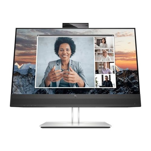 HP 40Z32AA 23.8'' Conferencing IPS AG FHD 1920x1080@75Hz, 16:9, 1000:1, 5ms, 300 cd/m², 178°/178°, 1 DP 1.2, 1 DP 1.2-out, 1 HDMI 1.4, 1 USB Type-C,  4 USB Type-A, 1 RJ-45, 2x5W, Height, Pivot, Swivel, Tilt, VESA 100, Black/Silver, 3yw, HP E24m G4 slika 1