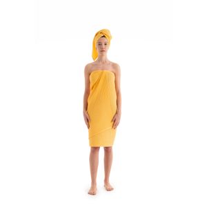 Waffle - Yellow Yellow Towel Set (2 Pieces)