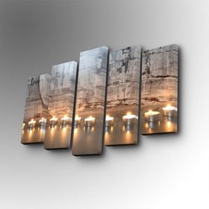 Dekorativna Slika na Platnu 5PUC-138 u Više Boja (Set od 5 Komada)