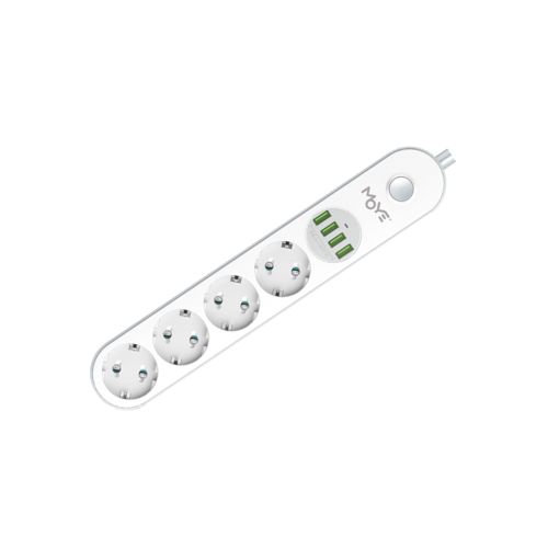 Moye Voltaic Power Strip with Wireless Charging 16A/4000W/5 USB/5 Sockets/15W WiFi slika 5