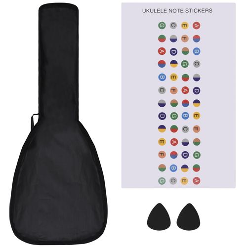 Set dječjeg ukulelea Soprano s torbom crni 23 " slika 11