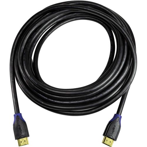 LogiLink HDMI priključni kabel HDMI A utikač, HDMI A utikač 1.00 m crna CH0061 audio povratni kanal (arc), Ultra HD (4K) HDMI s eternetom, pozlaćeni kontakti HDMI kabel slika 5