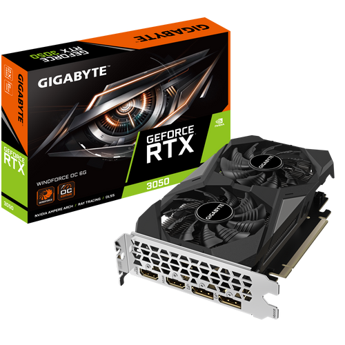 Gigabyte GV-N3050WF2OC-6GD GeForce RTX 3050 WINDFORCE OC 6GB slika 1