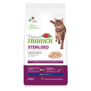 Trainer Natural Cat za Odrasle Sterilisane Mačke Belo Meso 10 kg