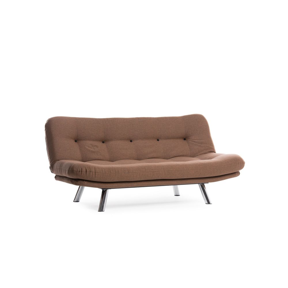 Misa Small Sofabed - Trosjed na razvlačenje, svijetlo smeđa slika 6