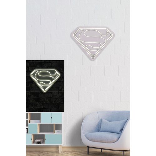 Wallity Ukrasna plastična LED rasvjeta, Superman - White slika 3