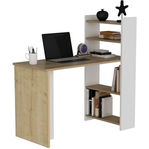 Woody Fashion Studijski stol, Enna - Sapphire Oak, White slika 3