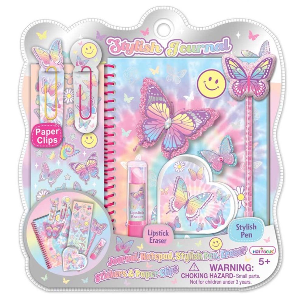 HOT FOCUS Dnevnik set Stylish Journal Leptir slika 1