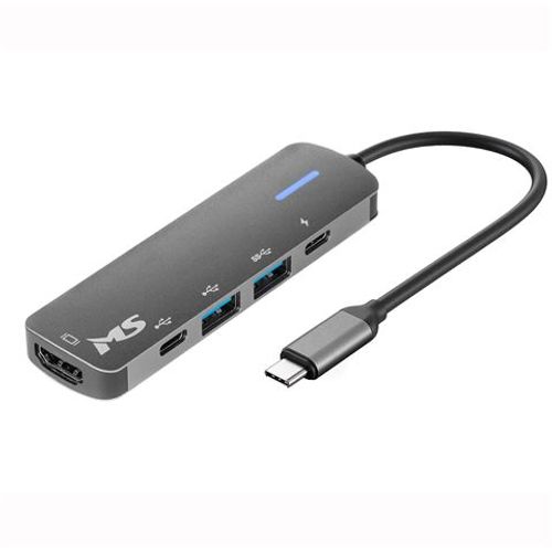 USB HUB MS C110, HDMI1.4+USB3.0+USB2.0+TYPE C 2.0+PD slika 1