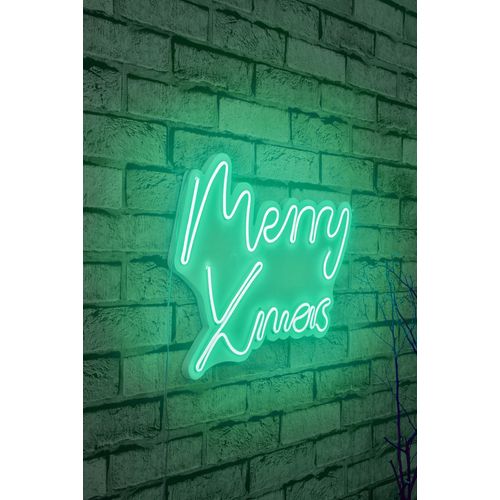 Wallity Ukrasna plastična LED rasvjeta, Merry Christmas - Green slika 10