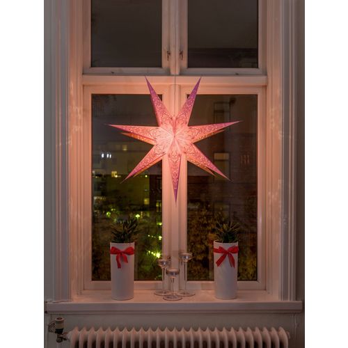 Konstsmide 2982-134 božićna zvijezda  N/A žarulja, LED ružičasta  vezena, s izrezanim motivima, s prekidačem Konstsmide 2982-134 božićna zvijezda   žarulja, LED ružičasta  vezena, s izrezanim motivima, s prekidačem slika 5