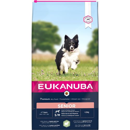 Eukanuba Senior Small&Medium breed, janjetina s rižom 12 kg slika 1
