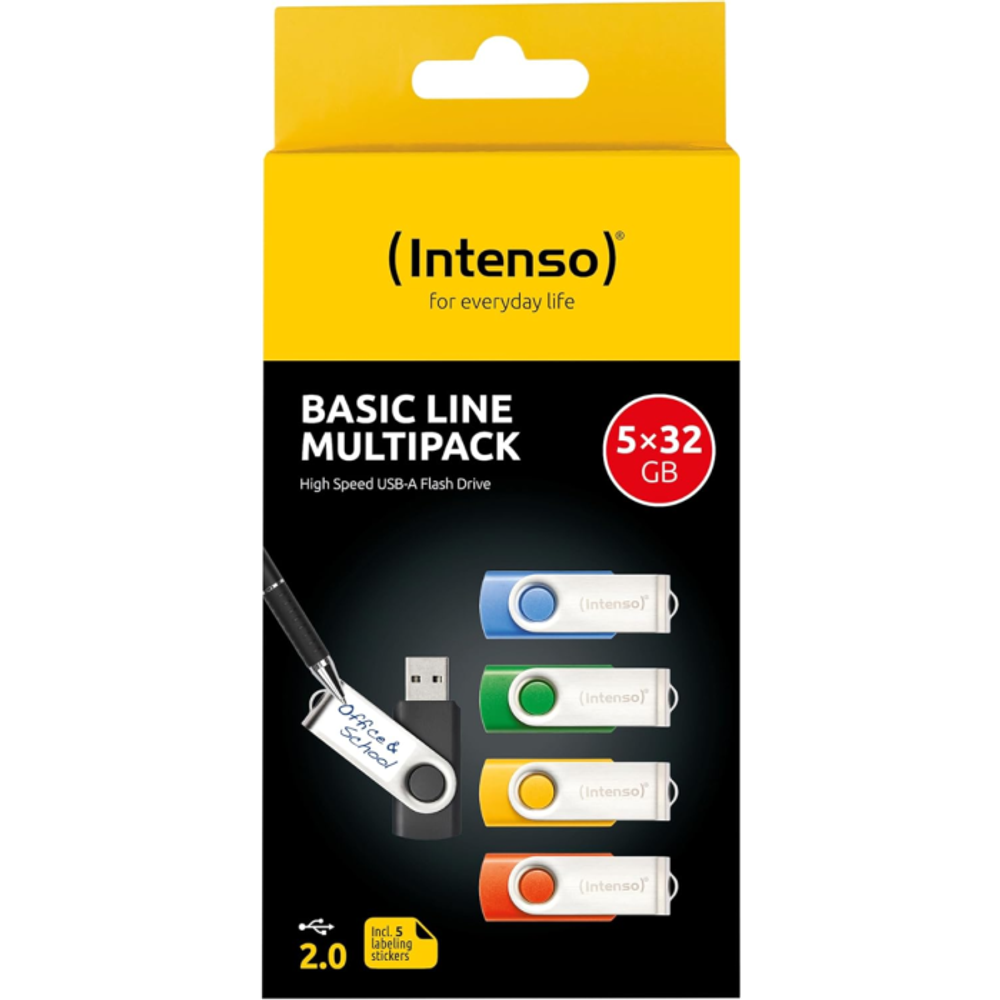 Intenso Basic Line Multipack 5x32GB USB 2.0 spominski ključki slika 1